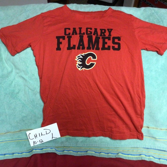 NHL Childs CALGARY FLAMES tshirt - Picture 1 of 1